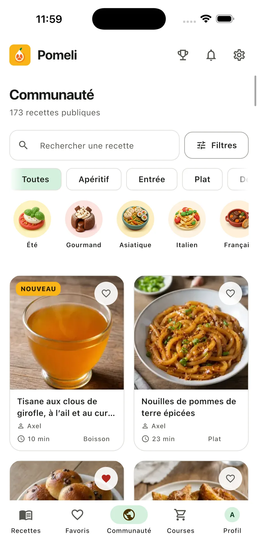 Le fil communautaire de Pomeli